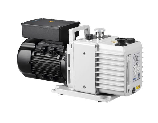 Single Phase 0.55kW Lubricated Rotary Vane Vacuum Pump Dual Stage 14.4 m³h