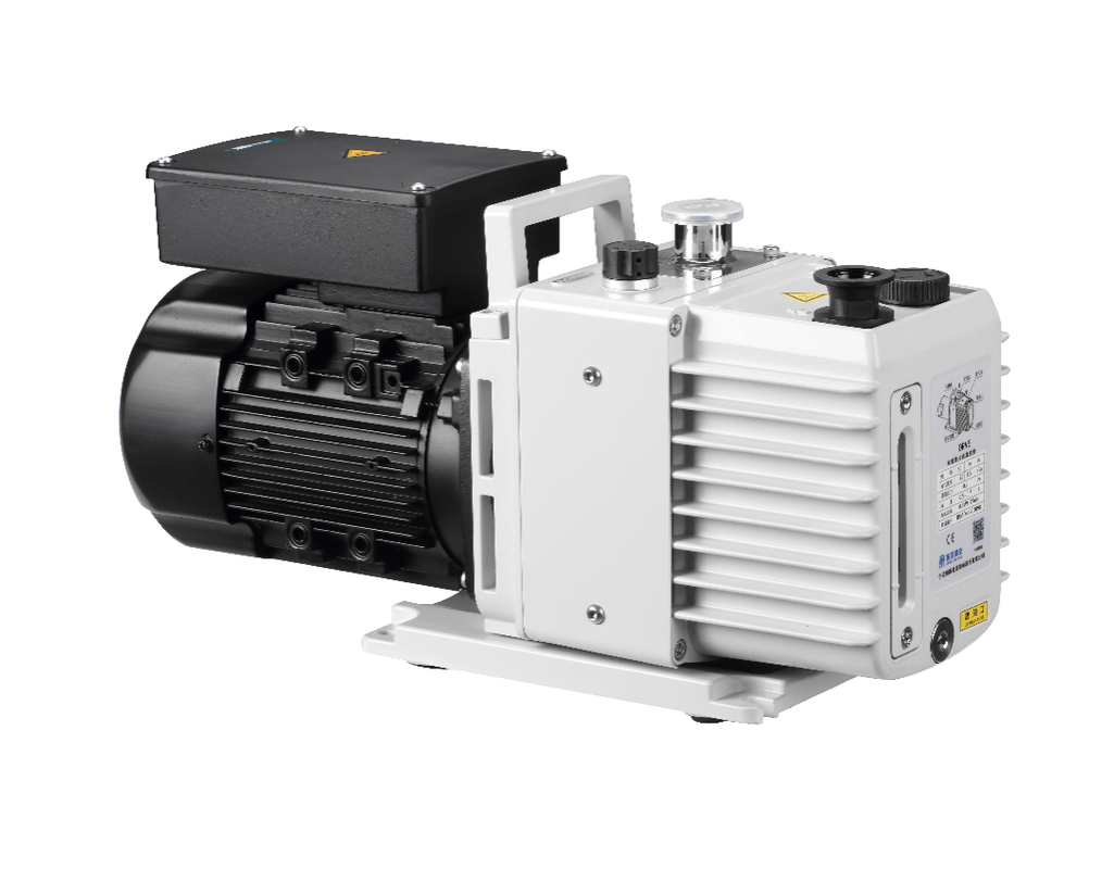 Single Phase 0.55kW Lubricated Rotary Vane Vacuum Pump Dual Stage 14.4 m³h